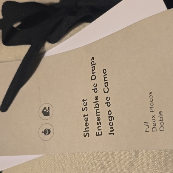 ❤️BUY 2 GET 1 FREE  West Elm European Flax Linen Sheet Set,Full,Frost Gray,$269 - Picture 6 of 15